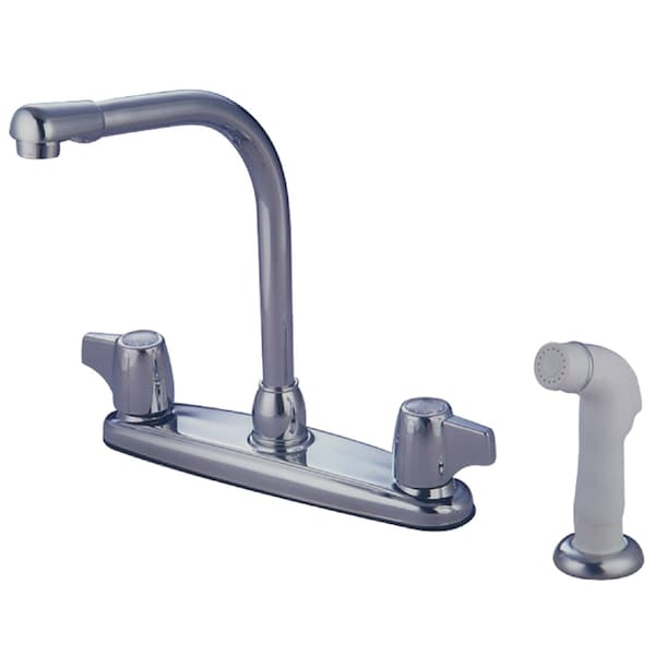 KB742 8" Centerset Kitchen Faucet, Polished Chrome